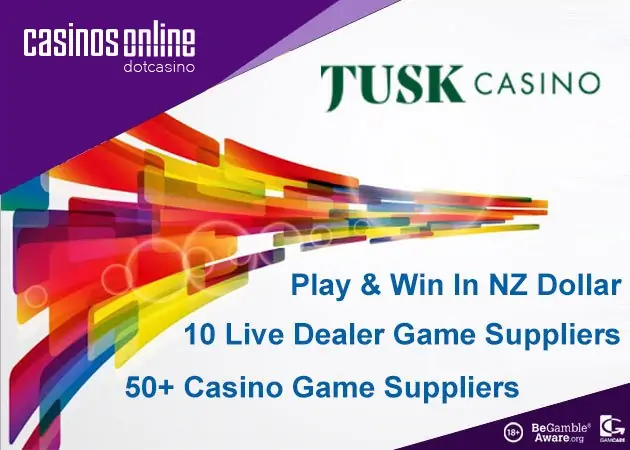 Tusk Online Casino Accepts Players In New Zealand