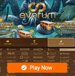 Everum New Online Casino Canada - CA$100