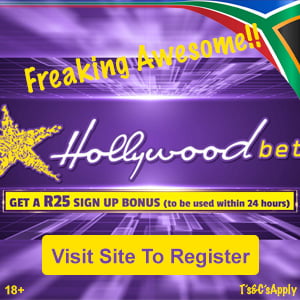 Registert at Hollywood Bets South Africa.