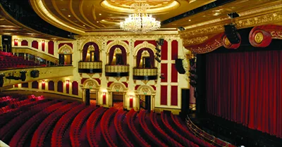 The Lyric Theater Stage Balconies Seating layout
