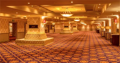 The foyer at The Theater of Marcellus Emperors Palace