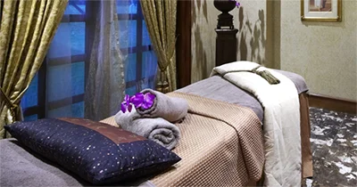 Treatment room at Octavia’s day spa.