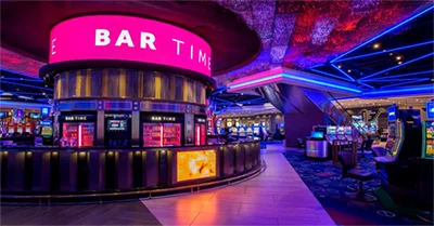 Easy Center Island Access To Refreshments On Gaming Floor